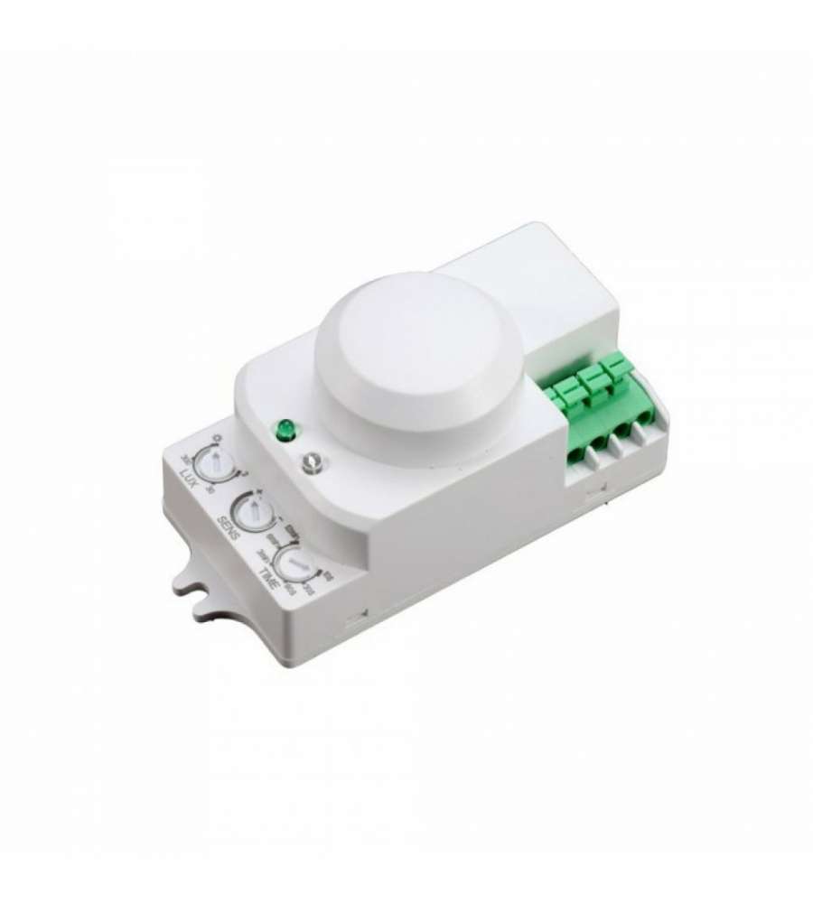 Sensore di Movimento a Microonde 360° Montaggio a Plafone Colore Bianco (Max 300W) IP20