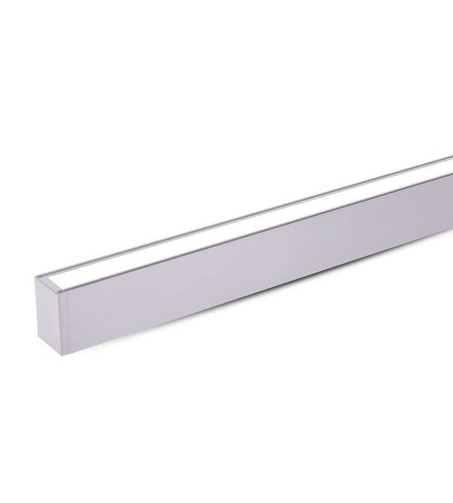 Plafoniera LED Chip Samsung a Sospensione 60W Lineare Colore Argento 4000K