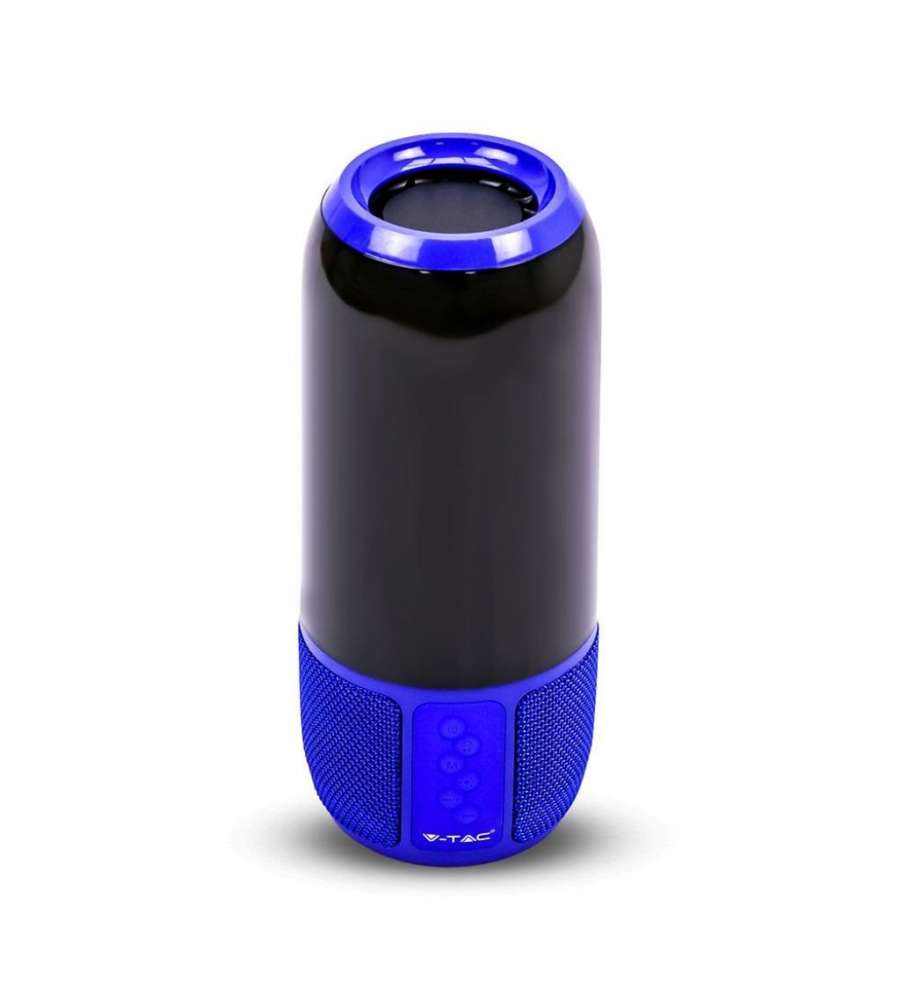 Lampada LED da Tavolo 2 LED 3W Multifunzione Speaker Bluetooth USB e TF CARD Colore Blu con Luci RGB