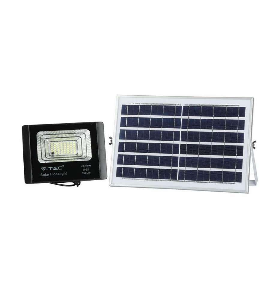 Faro LED con Telecomando e Pannello Solare 12W 4000K