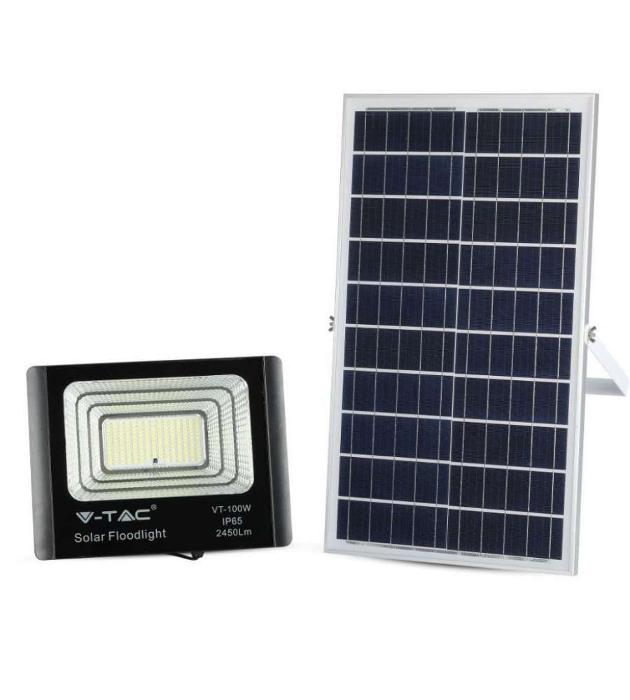 Faro LED con Telecomando e Pannello Solare 35W 6000K
