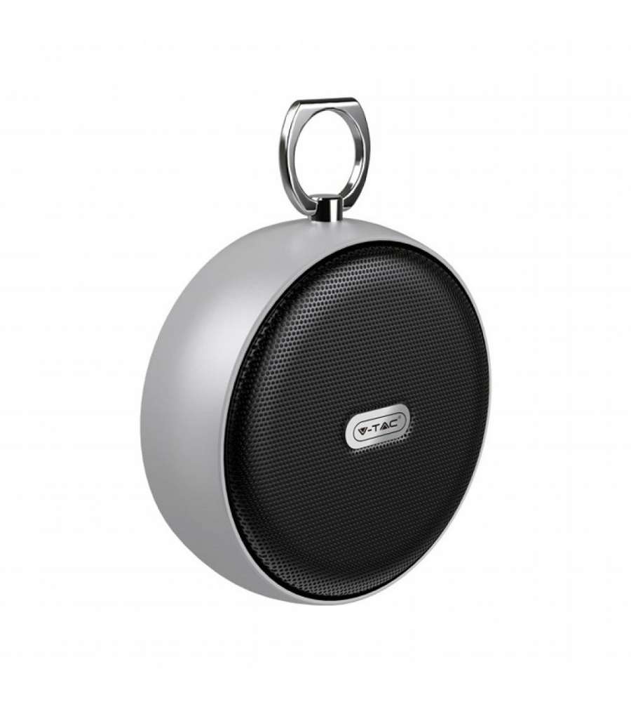 Speaker Bluetooth Portatile 4W con Microfono e Slot per Scheda TF Batteria da 800mAh Colore Grigio