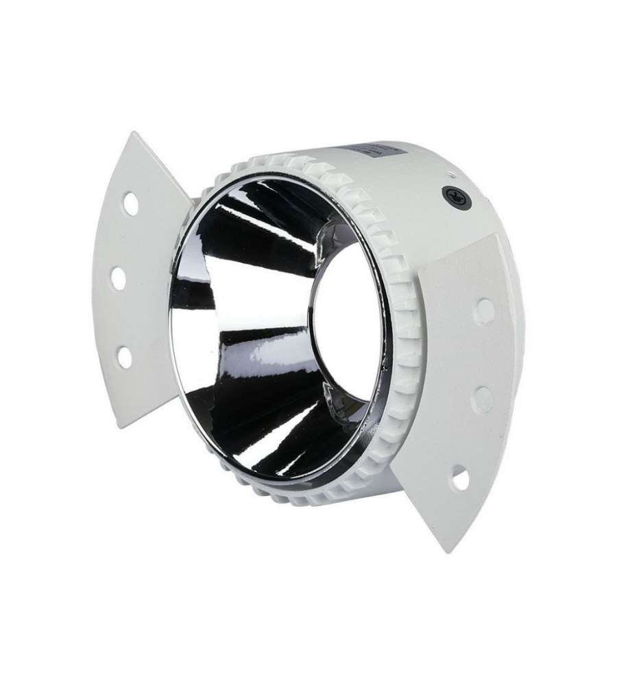 Portafaretto LED da Incasso Rotondo GU10 Colore Bianco e Cromato