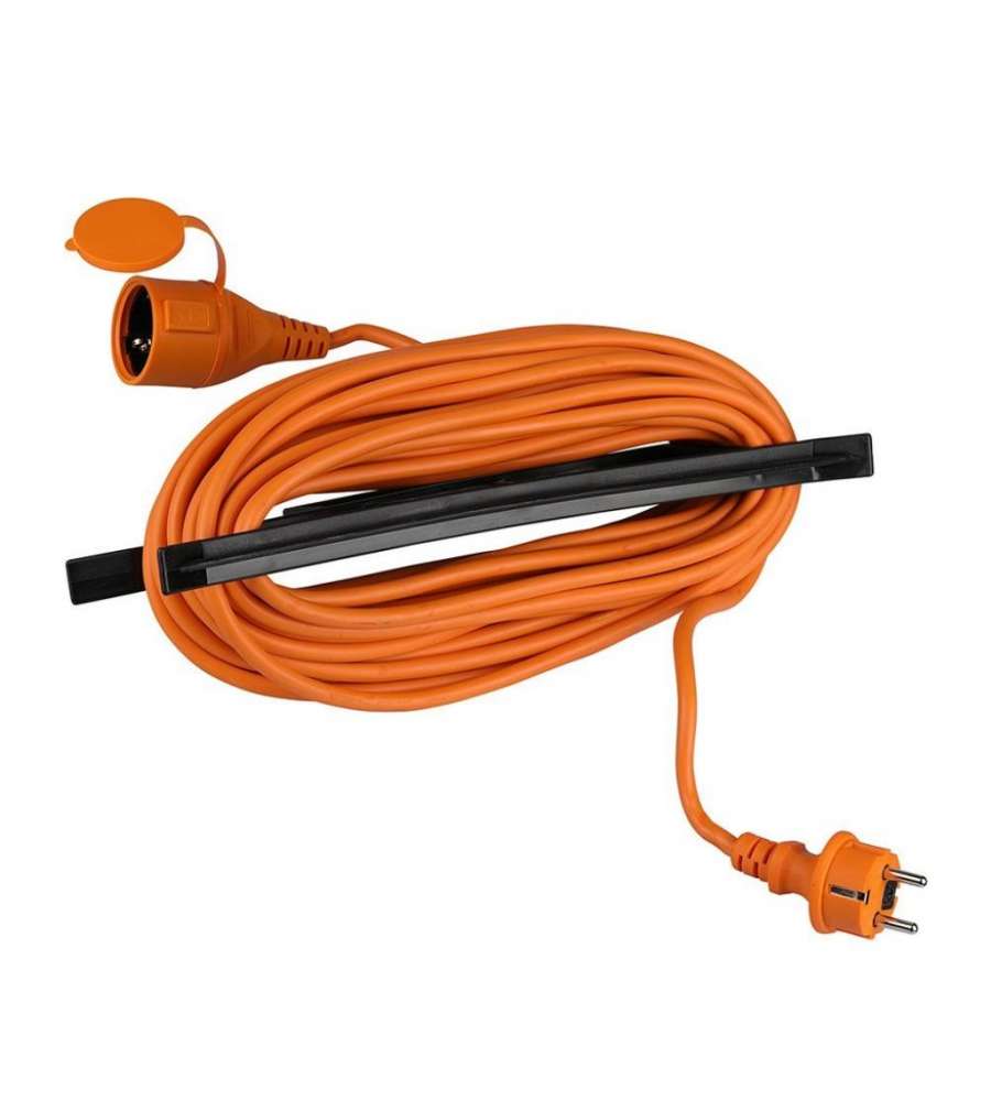 Cavo Prolunga 3G 1.5MM x 15M 16A Colore Anrancio e Nero IP44
