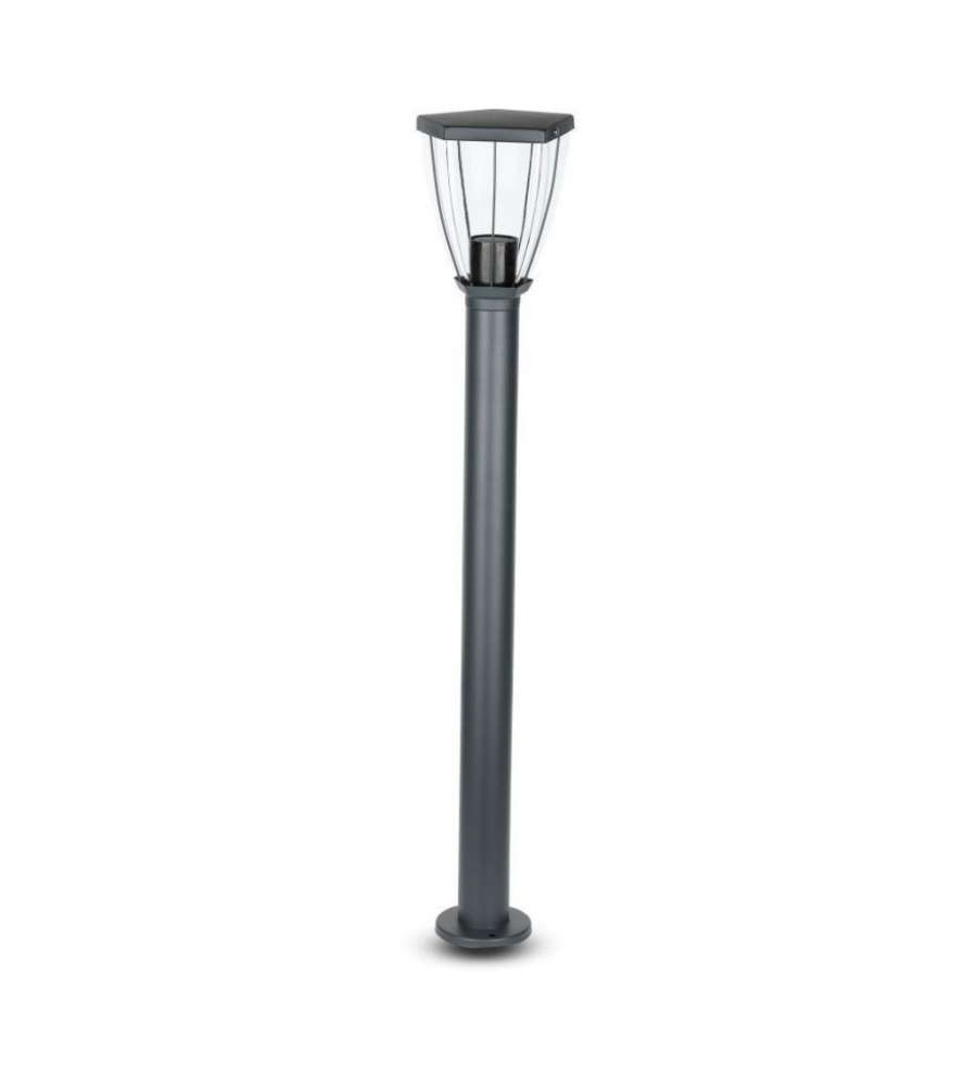 Piantana Led Da Giardino Con Portalampada E27 (max 40w) In Acciaio  Inossidabile H: 800mm Colore Nero Ip44