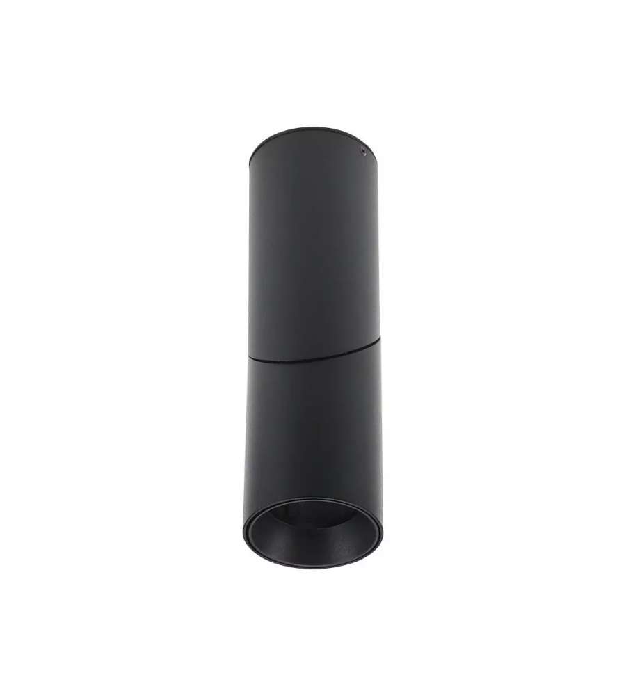 Portafaretto LED Montaggio a Plafone GU10 Corpo Nero