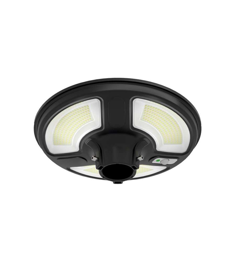 Lampada Solare LED da giardino 10W con Sensore di movimento, Telecomando e timer IP65 4000K