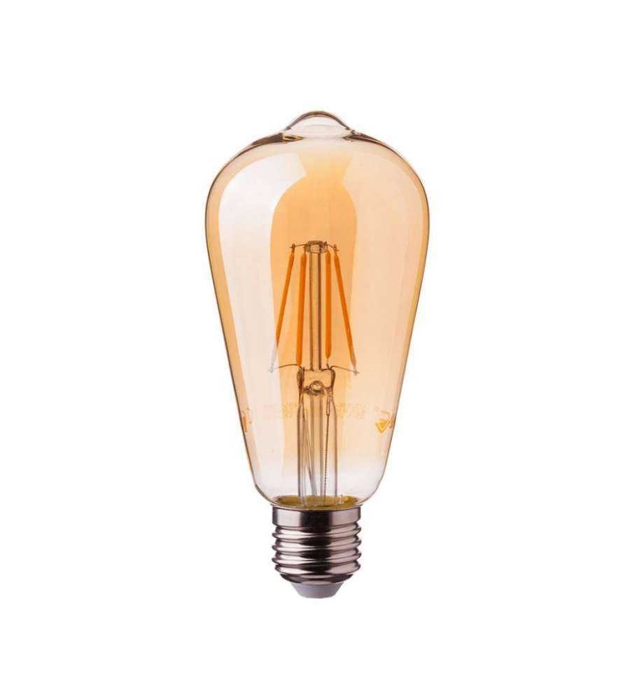 Lampadina Led E27 4w St64 Filamento Ambrato 2200k