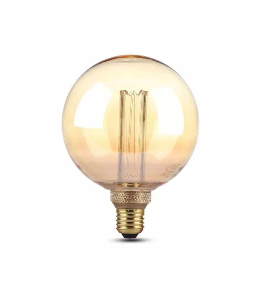 Lampadina LED E27 4W G125 Filamento Ambrato 2200K