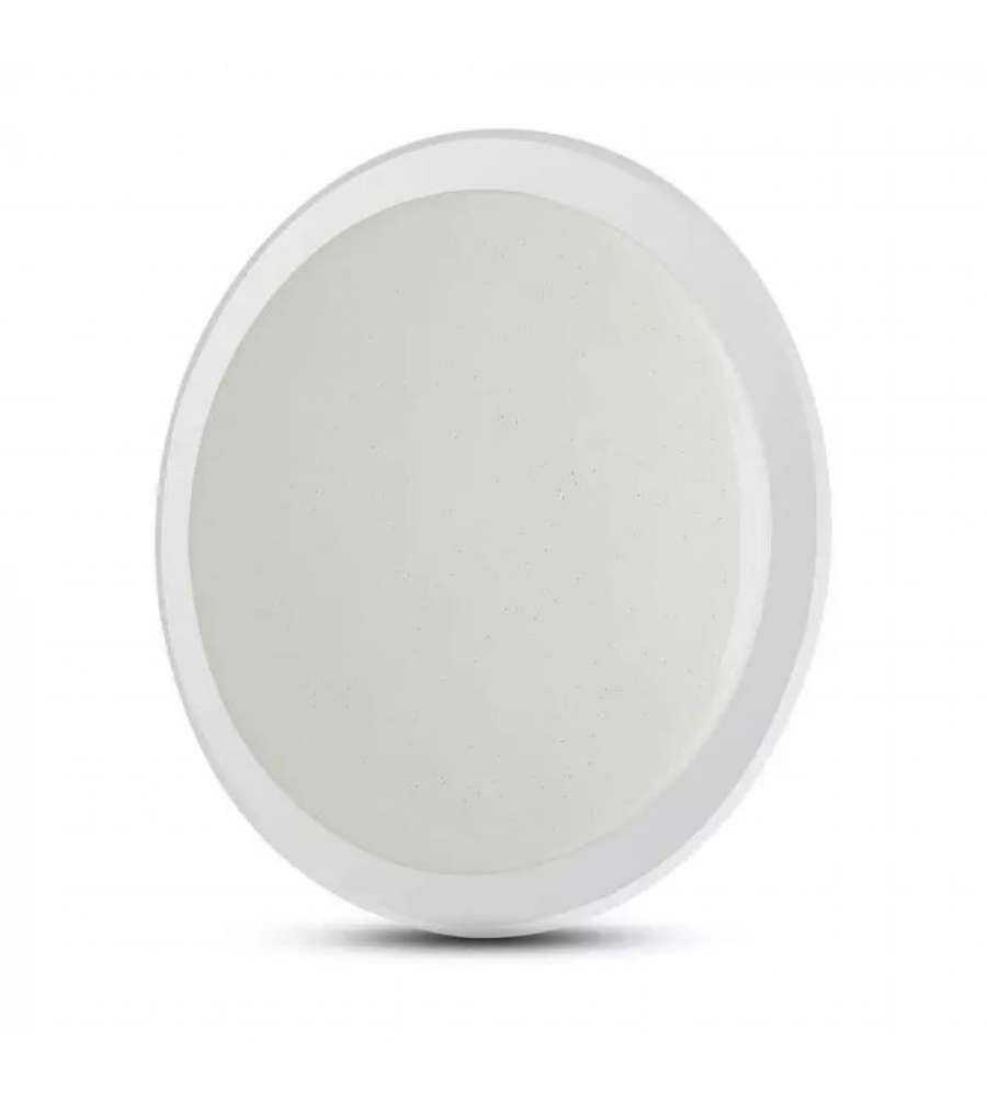 Plafoniera LED Rotonda 60W con Telecomando Cambia Colore 3 in 1 Effetto Stellato d: 565mm h: 75mm Dimmerabile