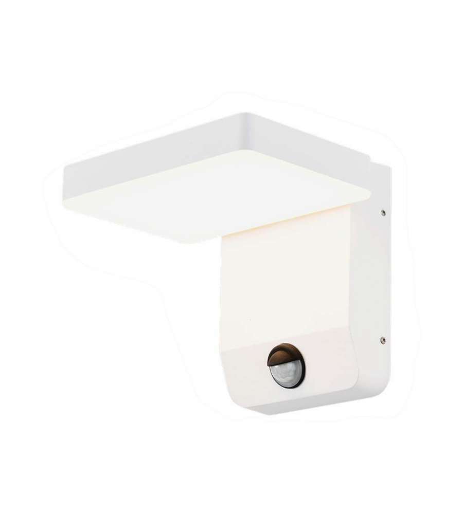 Lampada LED da Muro Quadrata 17W 150LM/W con Sensore Colore Bianco 3000K IP65