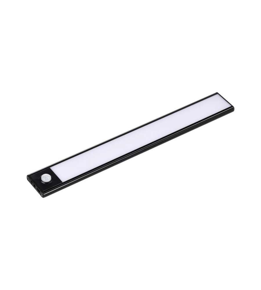 Lampada LED da armadio ricaricabile Micro-USB 2W Sensore PIR Colore Nero 3000K IP20