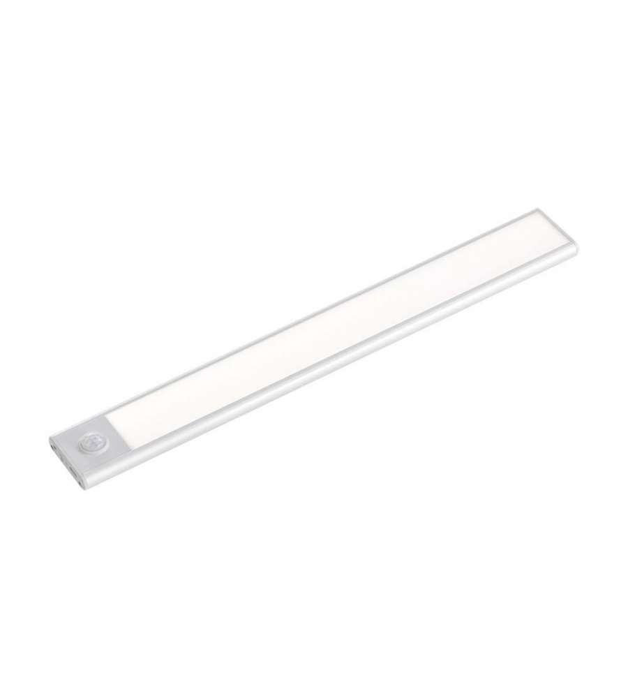Lampada LED da armadio ricaricabile Micro-USB 2.5W Sensore PIR Colore argento 4000K IP20