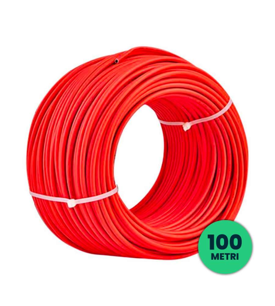 V-TAC Cavo Solare 4 mmq Colore Rosso 100 Metri