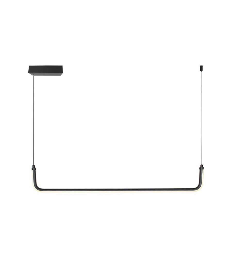 V-TAC Lampadario LED a Sospensione 24W L:905mm dal Design Moderno Colore Nero 4000K