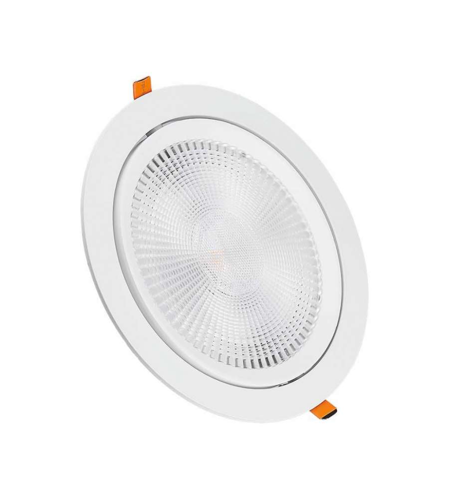 V-TAC Faretto LED Chip Samsung da Incasso Rotondo 30W Inclinabile Colore Bianco 4000K