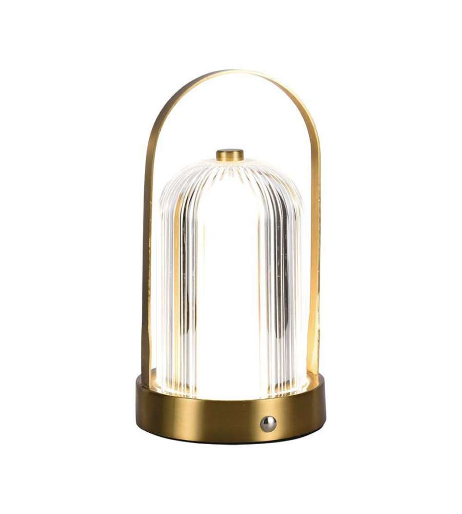 V-TAC Lampada LED da Tavolo 1W 120*190 Colore Oro francese  Ricaricabile con USB C Touch Dimmerabile 3in1