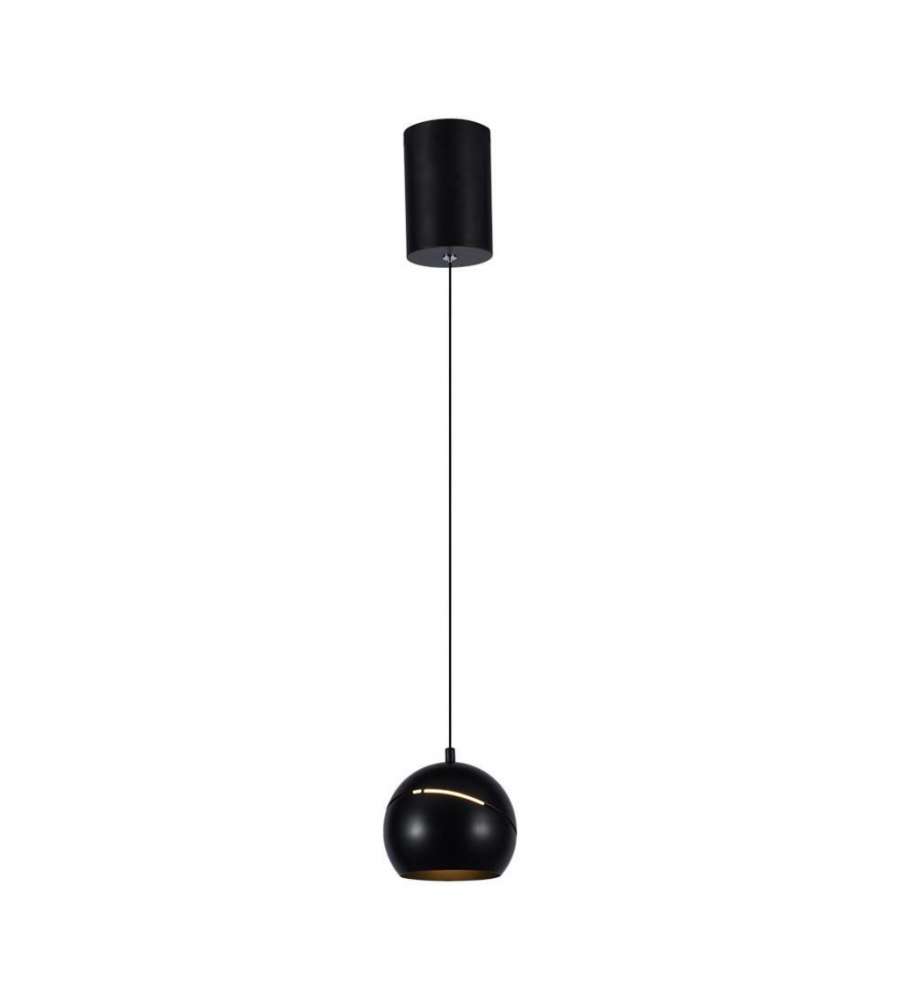 V-TAC Lampadario LED a Sospensione 8.5W Coppa Metallo 12*162cm 3000K Nero