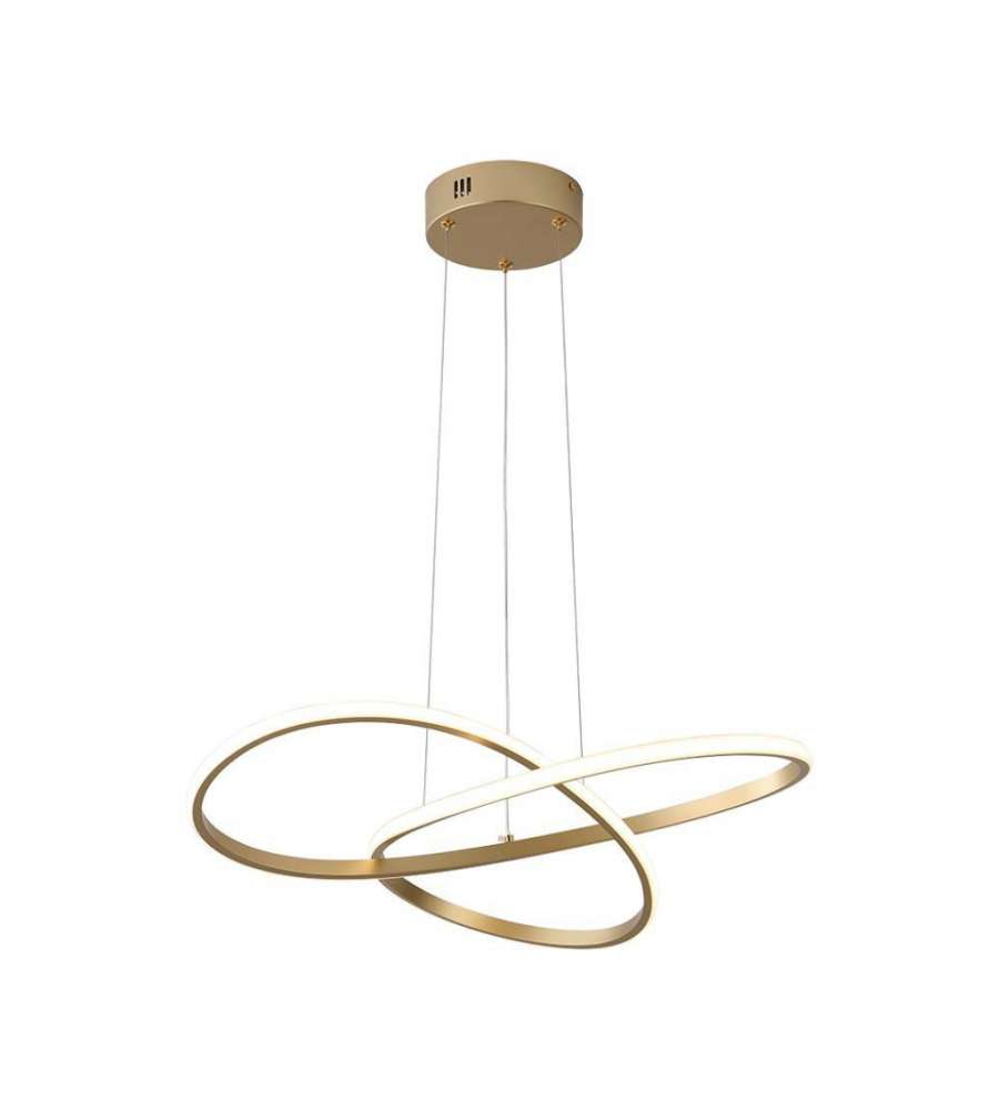 V-TAC Lampadario LED Sospensione - Oro - 50x10cm