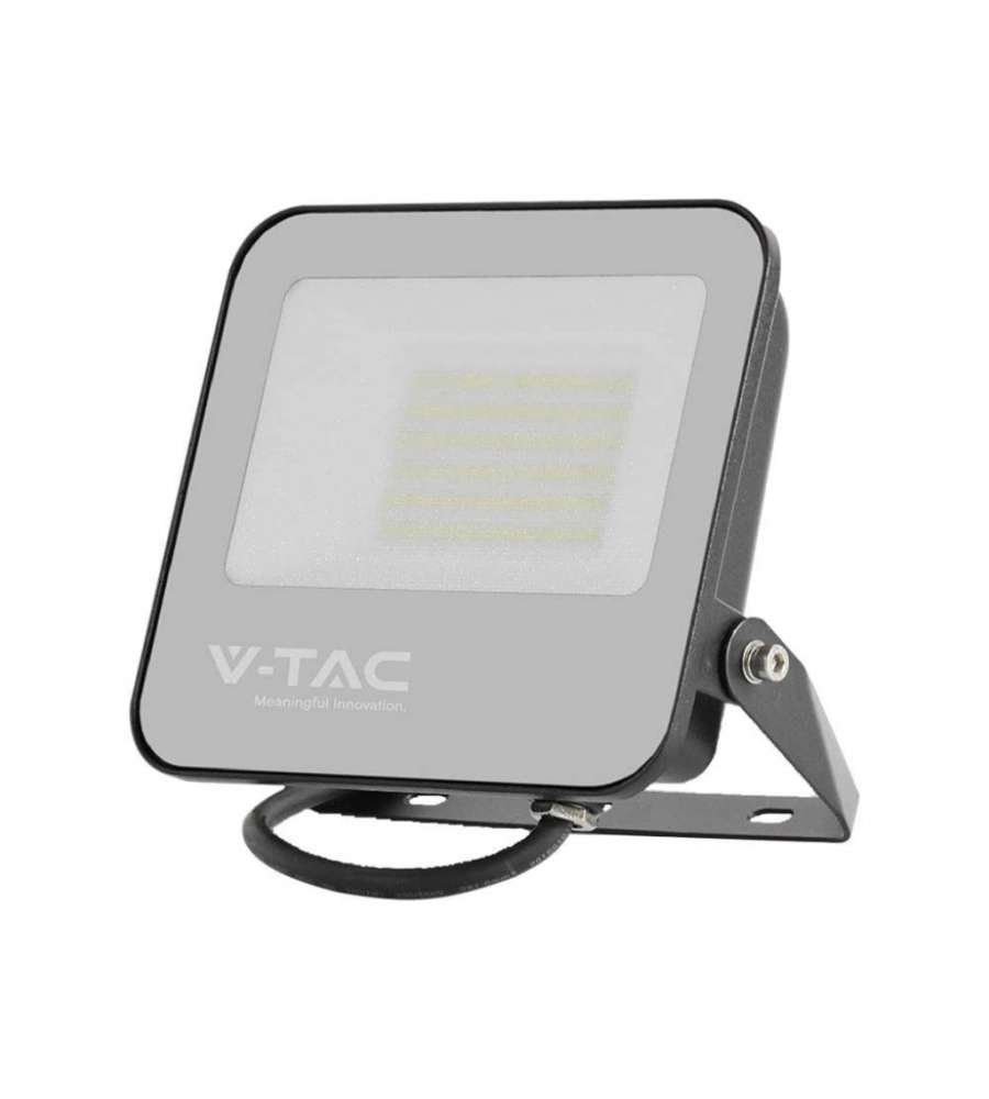 V-TAC Faro LED 185LM/W 50W Colore Nero 4000K IP65