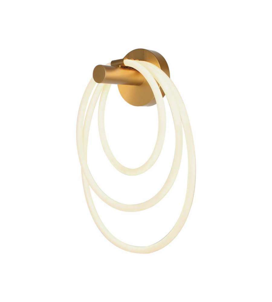 V-TAC Lampada LED da Muro 14W 350*180*500mm in Metallo e Silicone Colore Oro 3000K