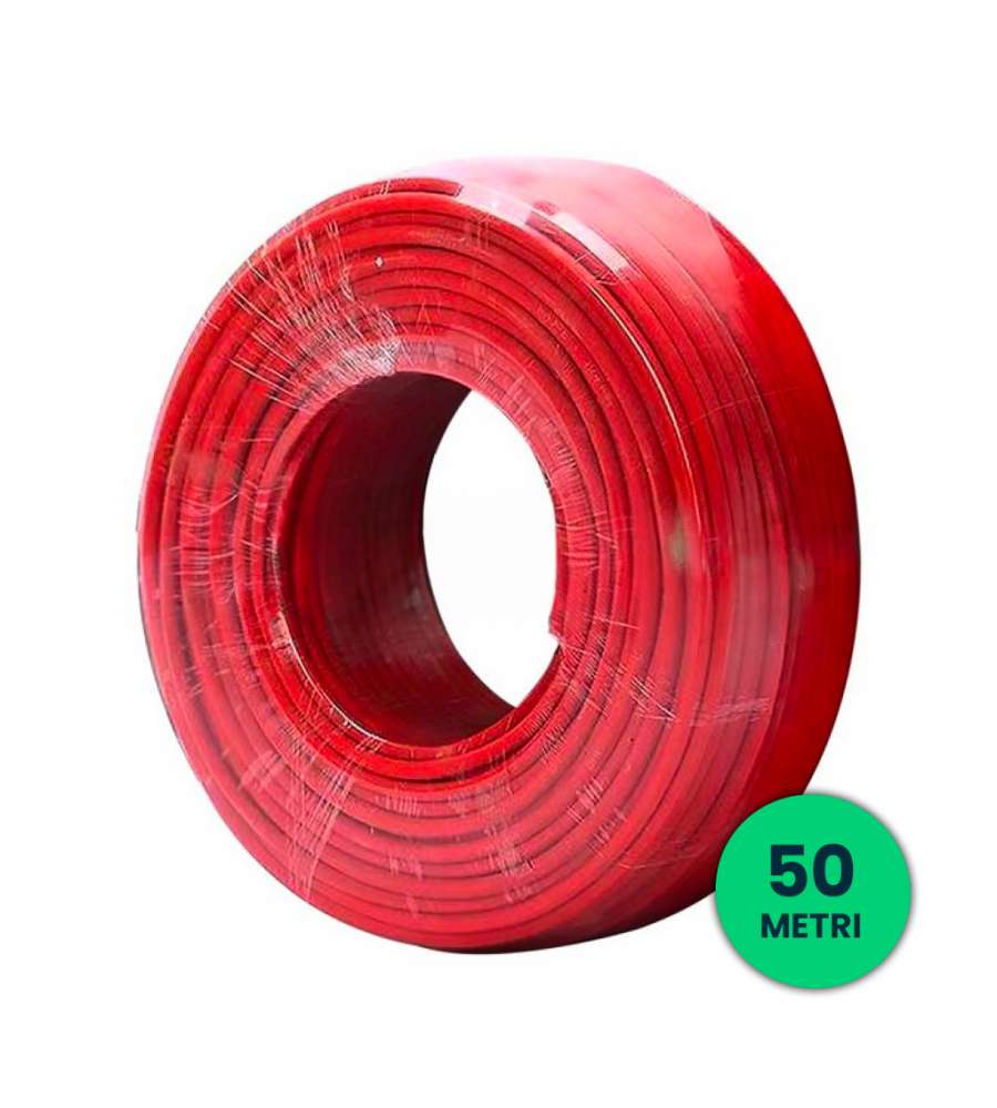 V-TAC Cavo Solare 4 mmq Colore Rosso 50 Metri
