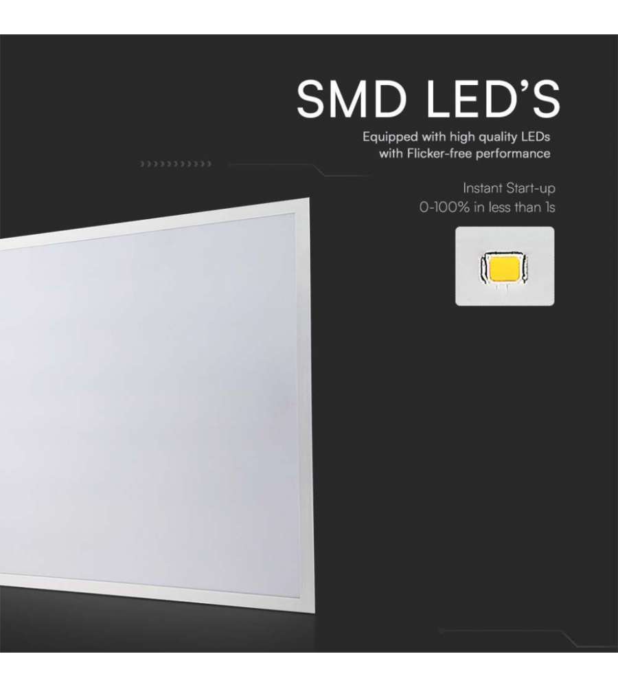 V-TAC Pannello LED 36W 120LM/W 600*600mm 3000K Driver Integrato