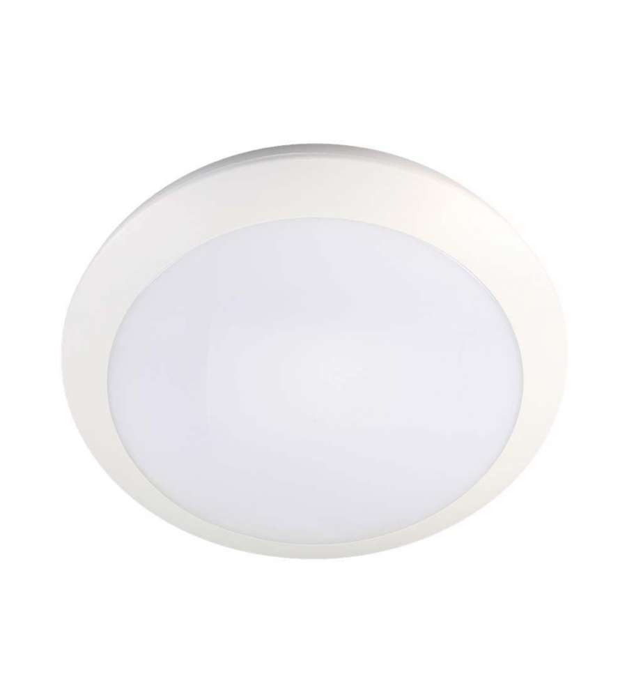 V-TAC Plafoniera LED Rotonda 20W con Sensore Microonde d: 300mm h: 87mm CCT Regolabile IP66