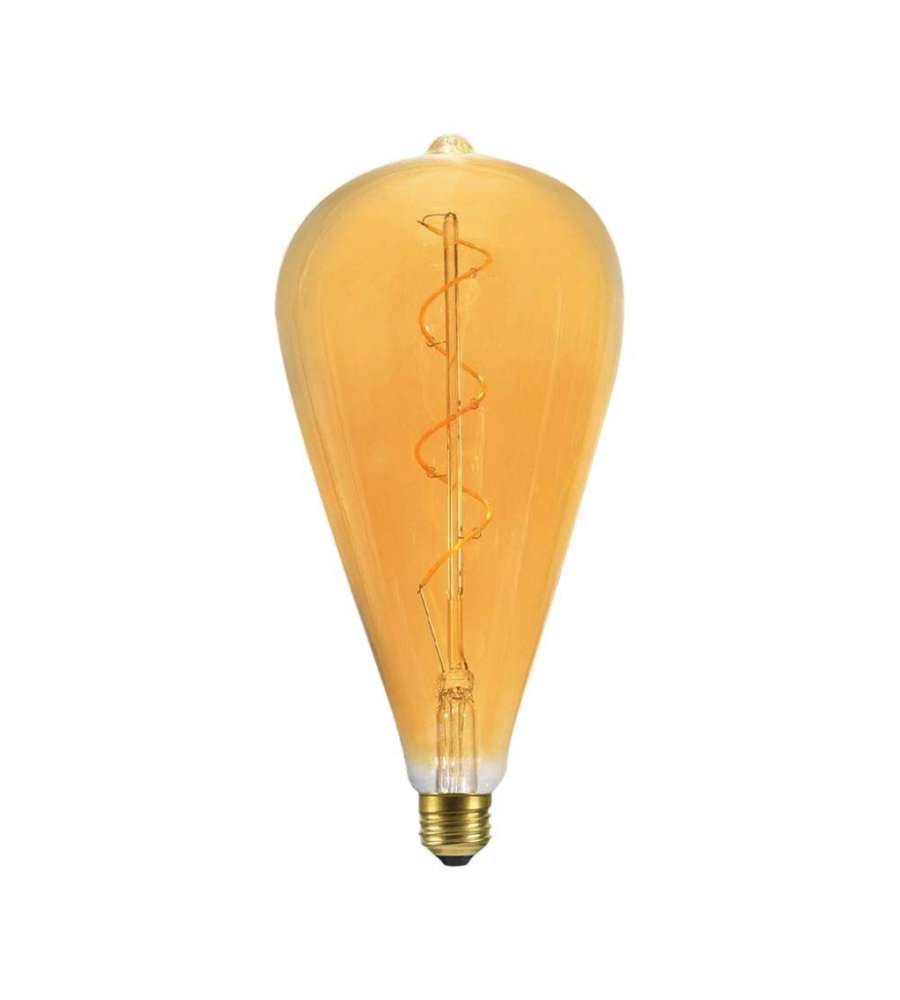 V-TAC Lampadina LED E27 4W ST120 Filamento a Spirale Ambrato 2700K