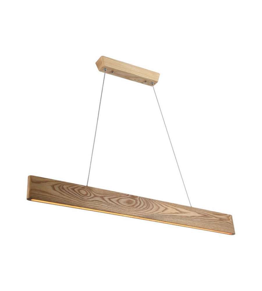 V-TAC Lampadario LED con Plafoniera a Sospensione 10W Design Moderno in Legno H1200x900mm 3000K