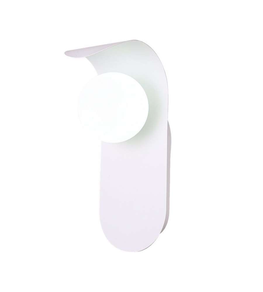 V-TAC Applique da Parete, Attacco G9*1 (max.5W), Metallo e Vetro, Bianco, IP20