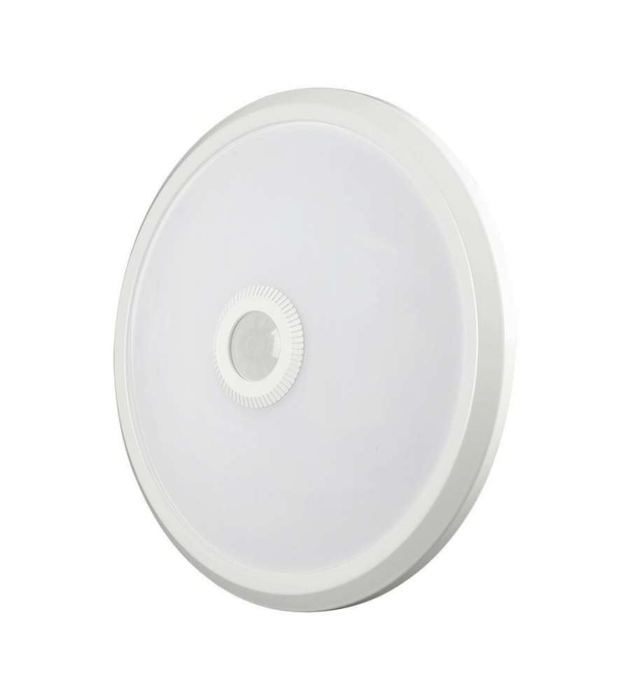 V-TAC Plafoniera LED Chip Samsung Rotonda 12W con Sensore PIR Colore Bianco 3in1