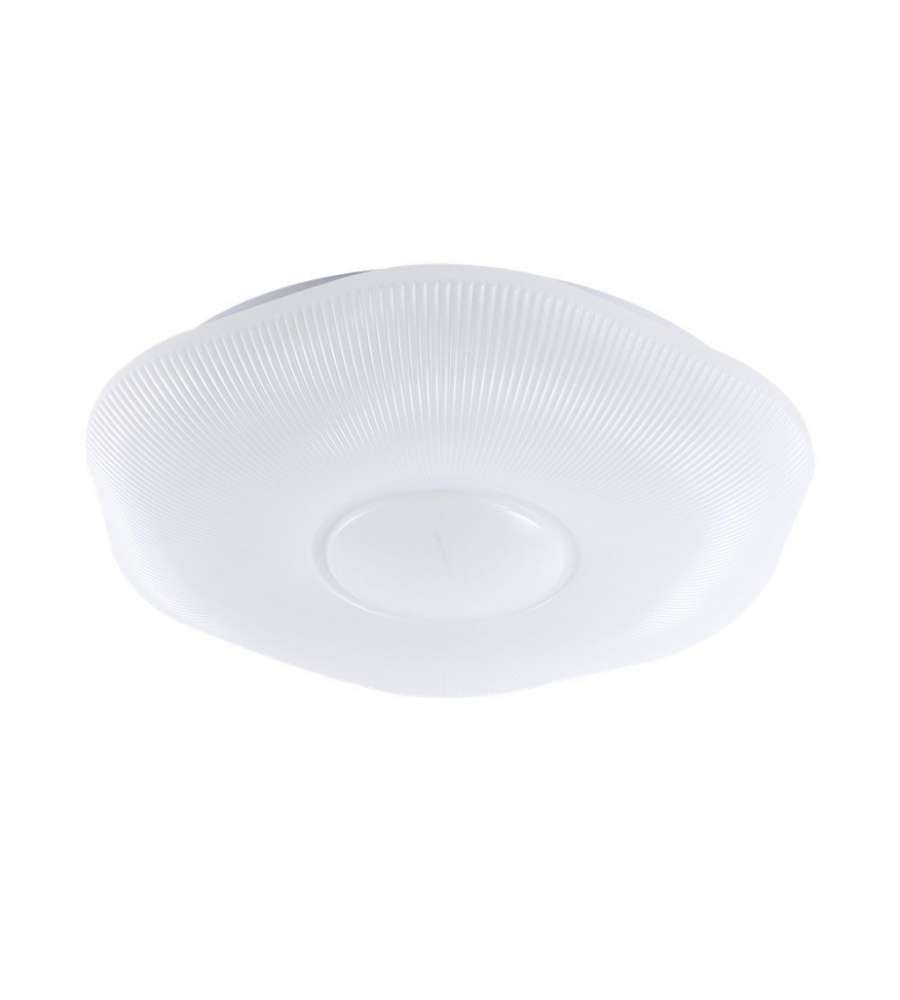 V-TAC Plafoniera LED 60W Rotonda Telecomando CCT 3in1 Bianco D500mm Dimmerabile Zigrinata