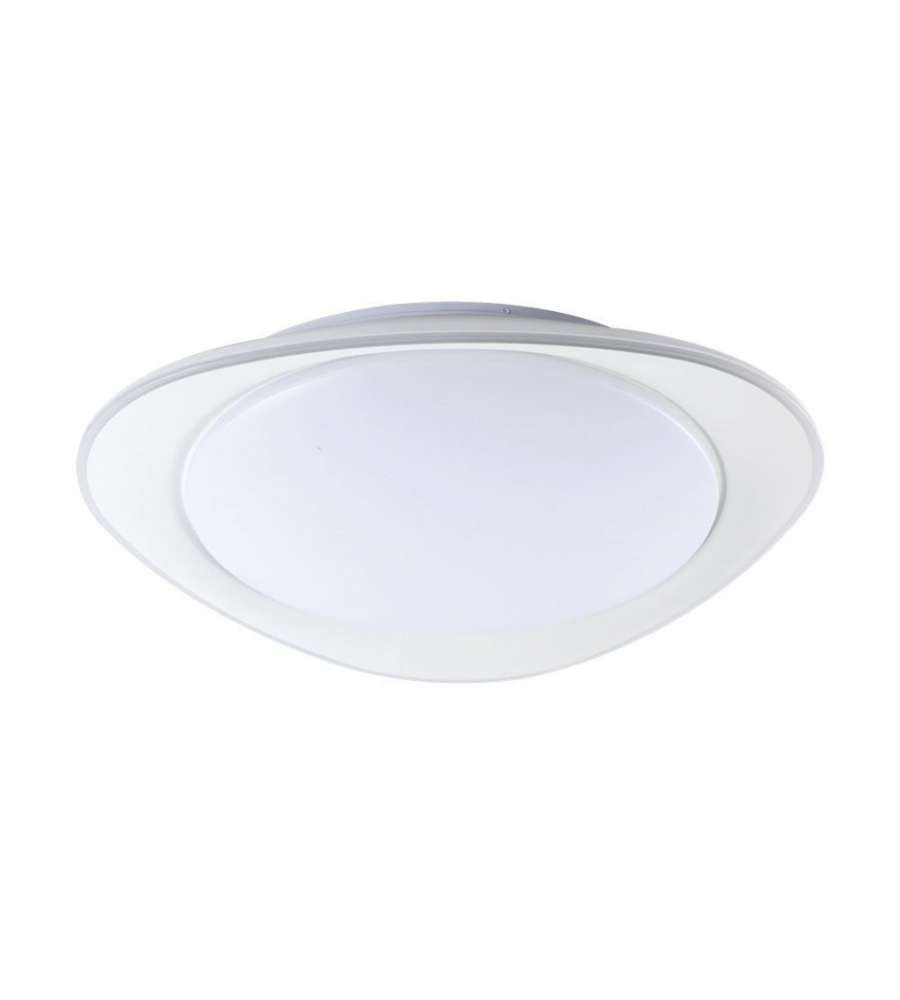 V-TAC Plafoniera LED 60W Rotonda Telecomando CCT 3in1 Bianco D550mm Dimmerabile Ellittica