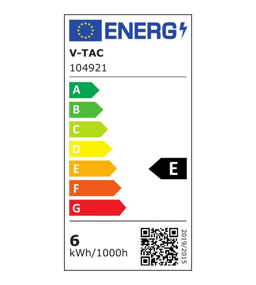 V-TAC Plafoniera LED Quadrata 6W Chip Samsung 3000K