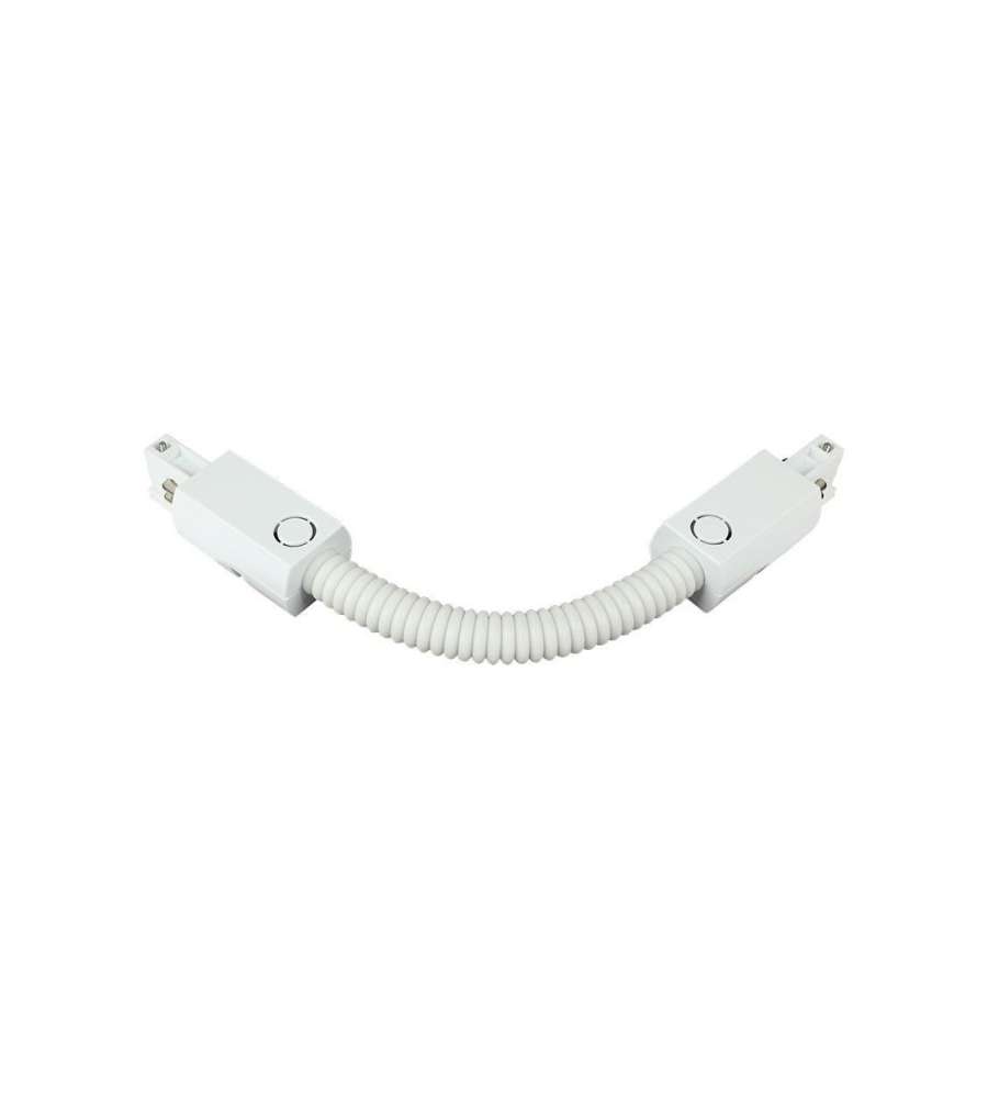 Raccordo Trifase Flessibile per Binario Colore Bianco