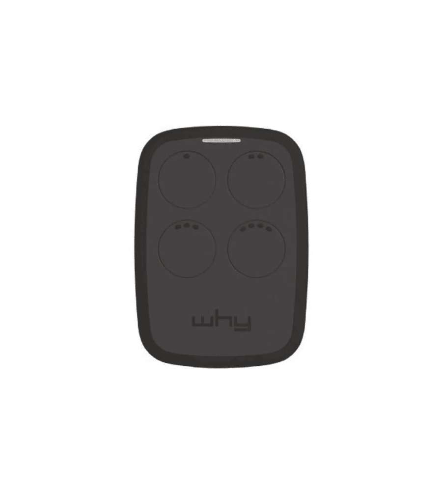 WHY EVO Telecomando Frequenza Radio Nero Duplicabile Garage 2 Pulsanti