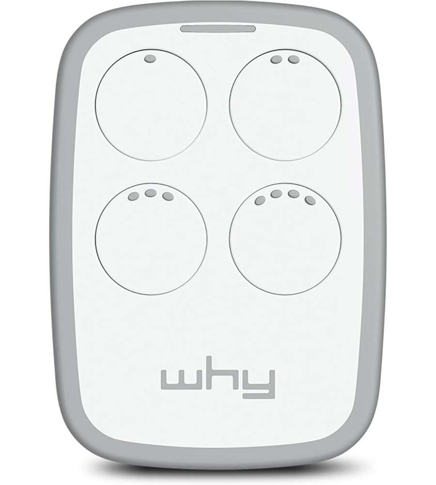 WHY EVO Telecomando multifrequenza 4 pulsanti Bianco Magnolia 10-30m