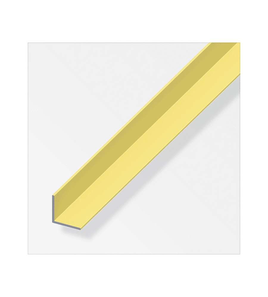 Alfer Angolare 10x10 mm in Alluminio Anodizzato Ottone - Lunghezza 1 m