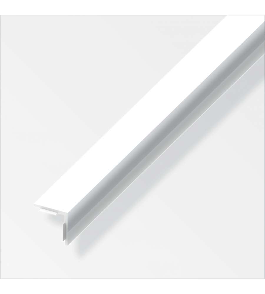 Autoadesivo Angolare 20X20 Pvc Bianco Lucido 1Metro