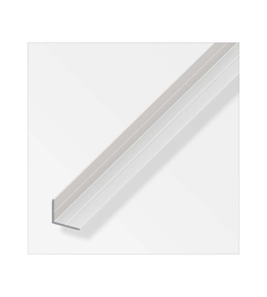 Profilo Angolare Alluminio Anodizzato Argento 19x21 mm 2m - Protezione Bordi
