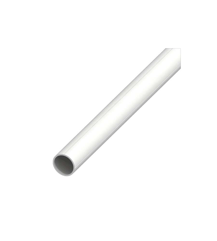 Alfer Tubi tondo PVC rigido bianco D.11,5mm spessore 1,5mm lunghezza 1m