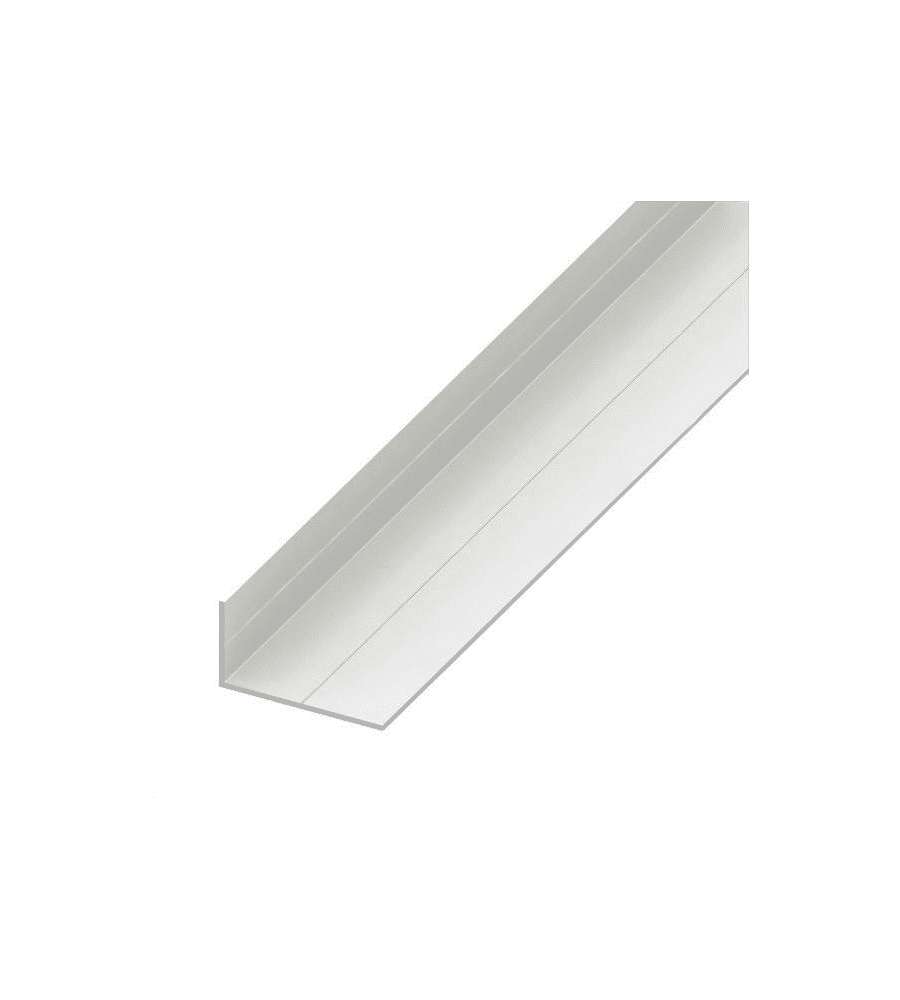 ALFER Profilo Angolare Lati Disuguali PVC Bianco 19,5x35,5 mm 2,5 m