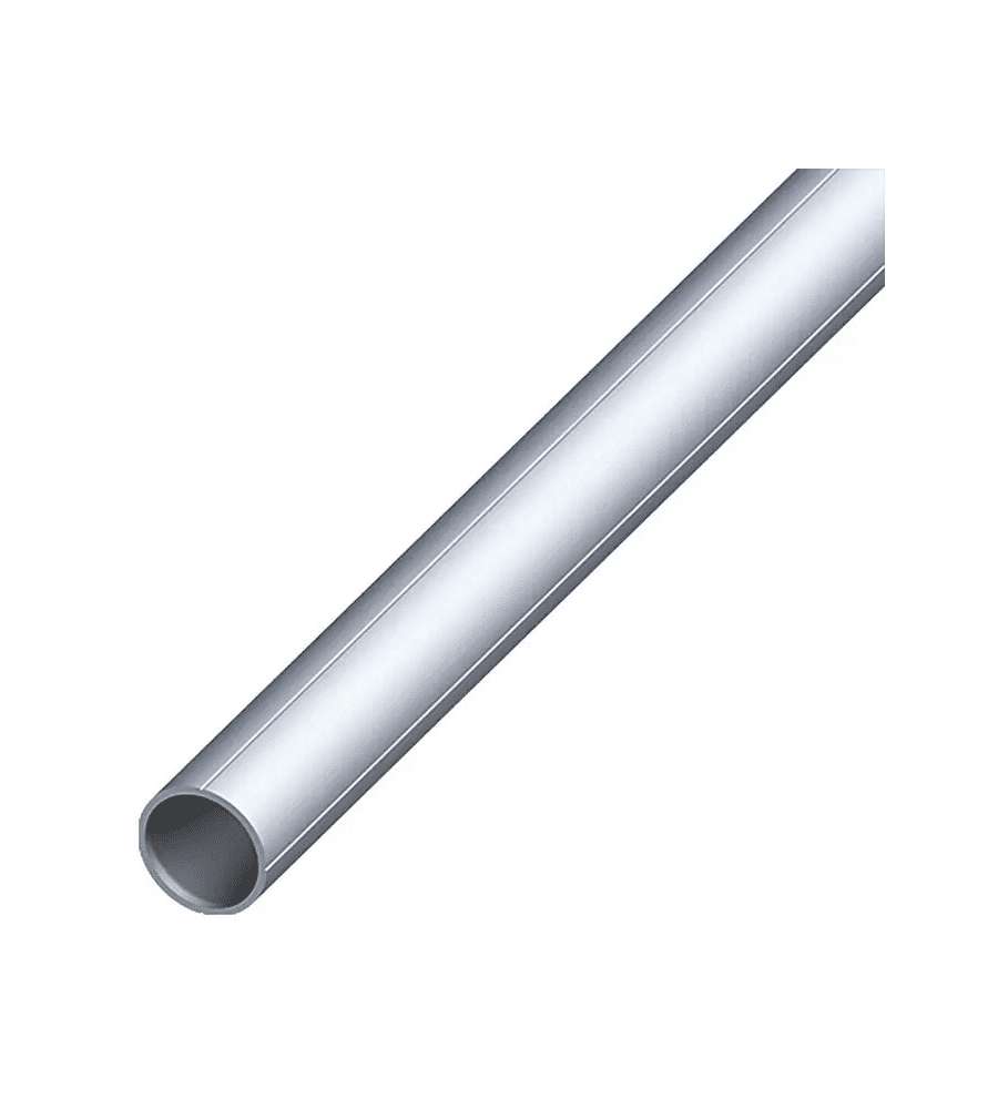 Kantoflex Tubo Tondo Alluminio Naturale 19,5x1,5 mm - 2,5 m Resistente