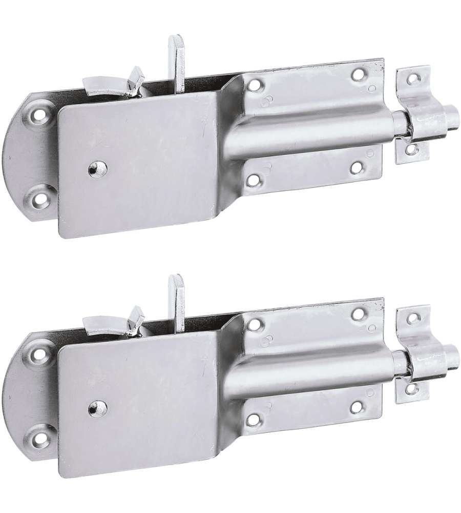 GAH-Alberts Chiavistello di sicurezza zincato giallo - Set 2 pezzi 200x70mm
