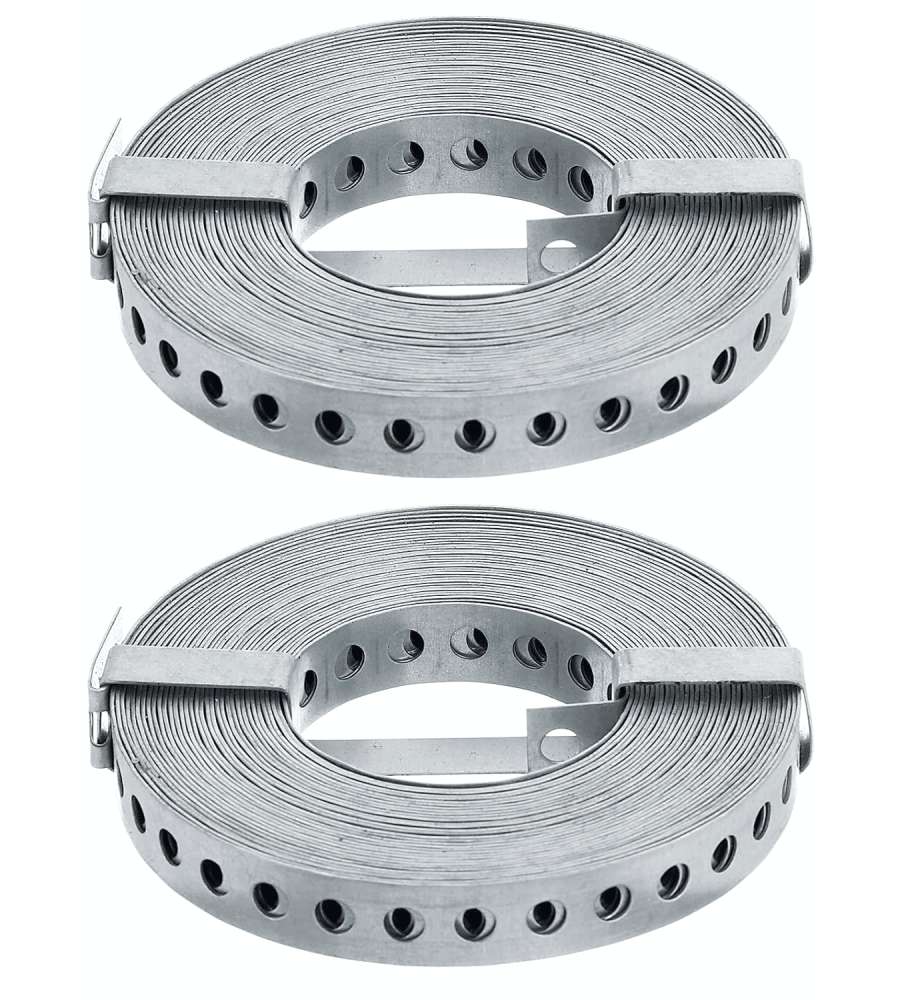 GAH-Alberts Nastro perforato zincato 17 mm x 10 m - Set 2 pezzi