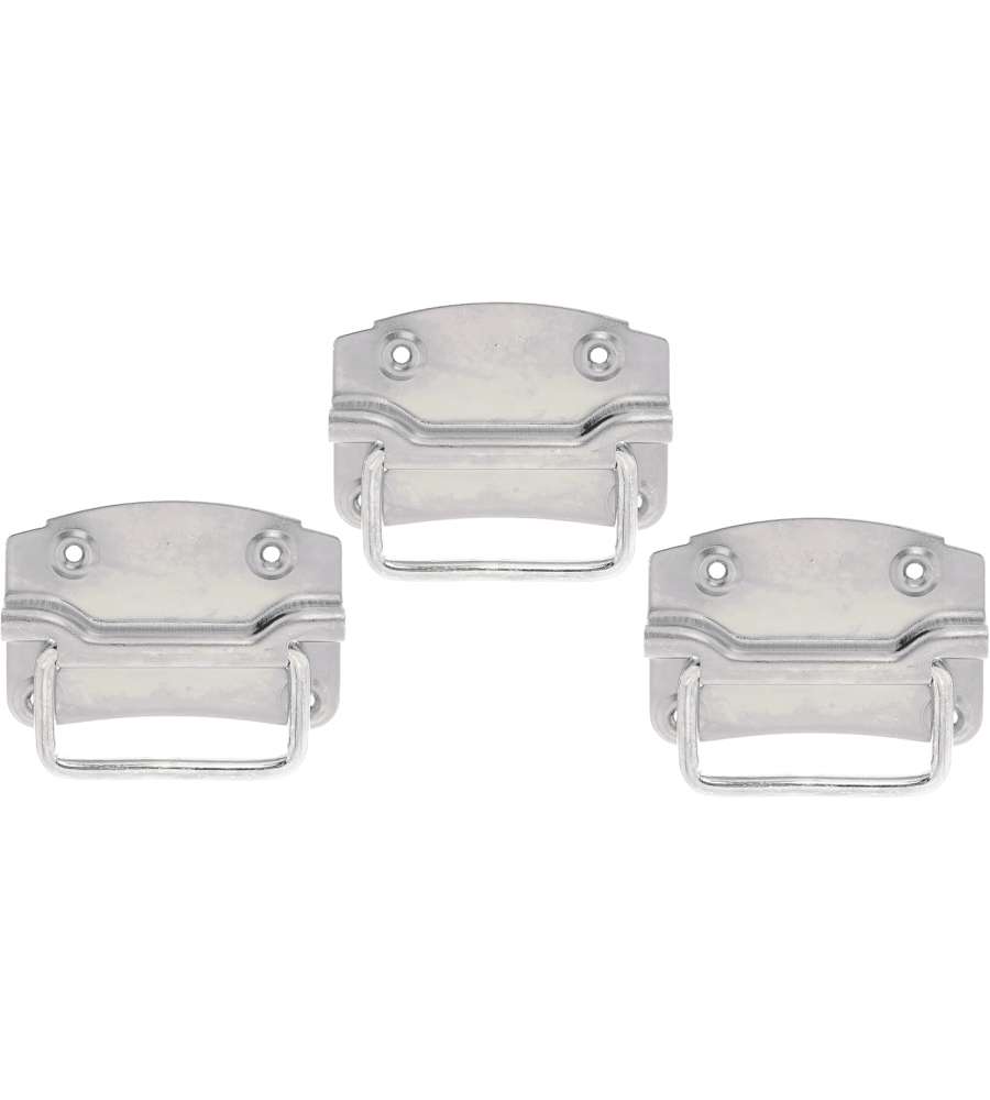 GAH-Alberts Maniglia per baule acciaio galvanizzato giallo 120x85 mm - set 3 pezzi