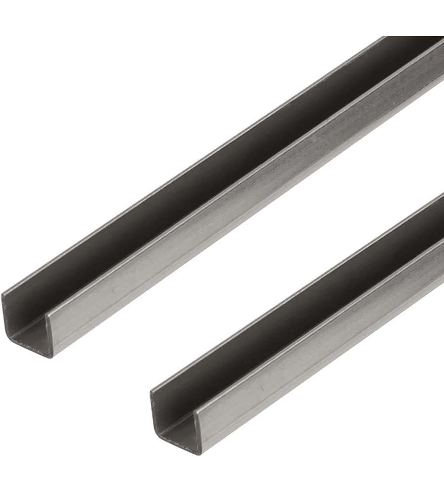 GAH-Alberts Profilo a U in Acciaio Laminato 1000x20x20 mm Set 2 Pezzi