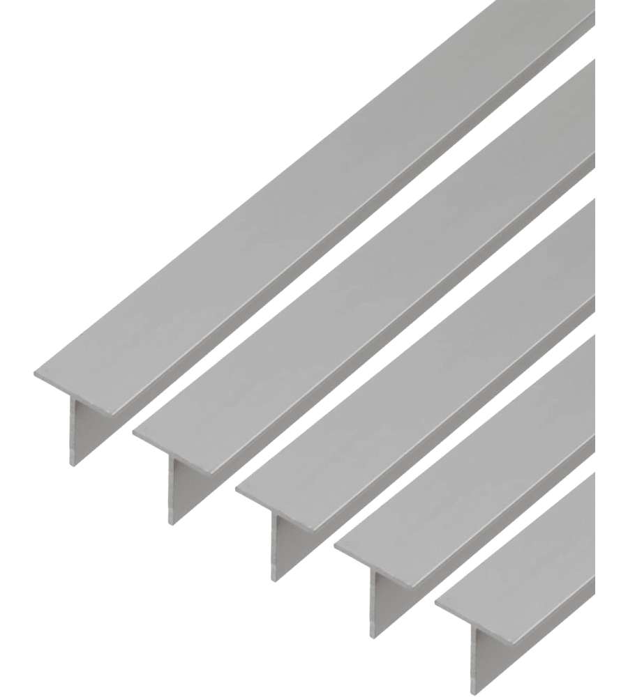 GAH-Alberts Profilo a T in alluminio naturale 1000x20x20 mm 5pz