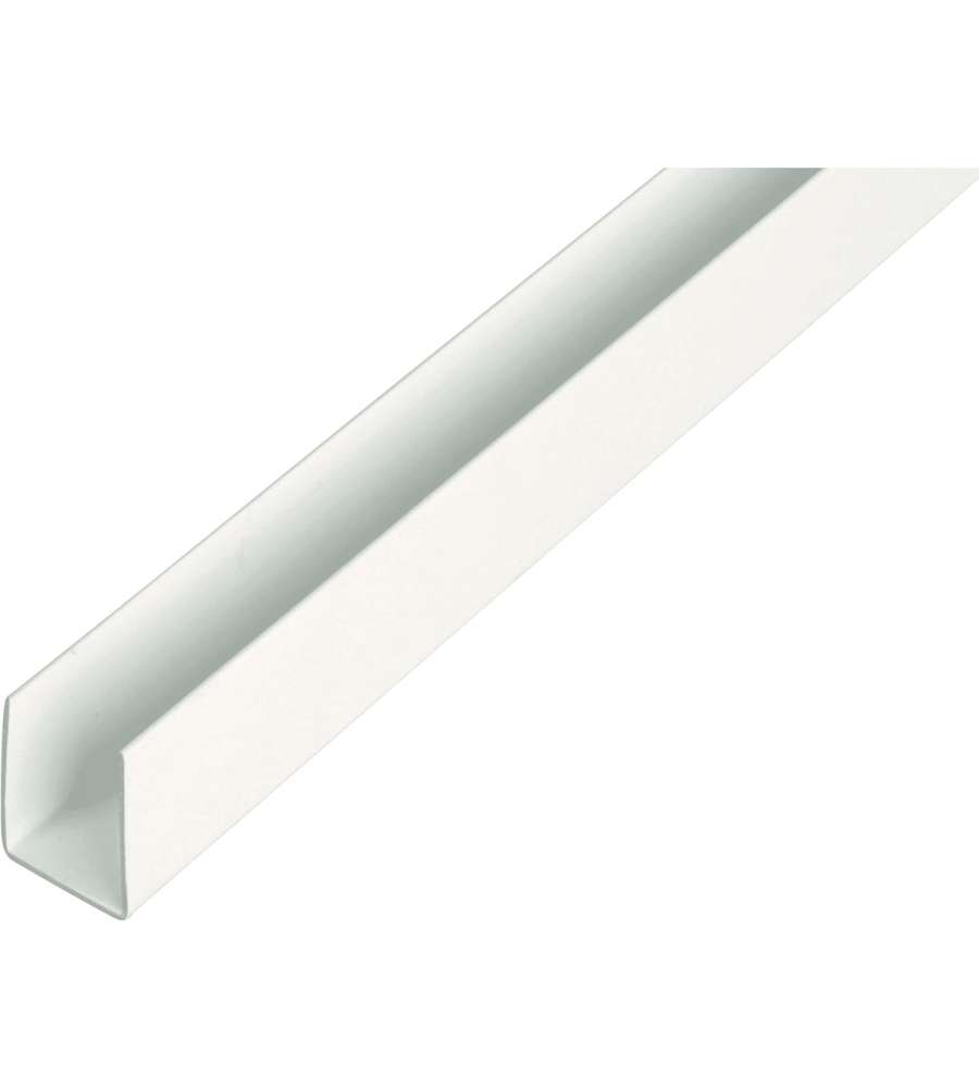 Alberts Profilo a U PVC-U Bianco 1000x21x10 mm Set 10 Pezzi Fai-da-te